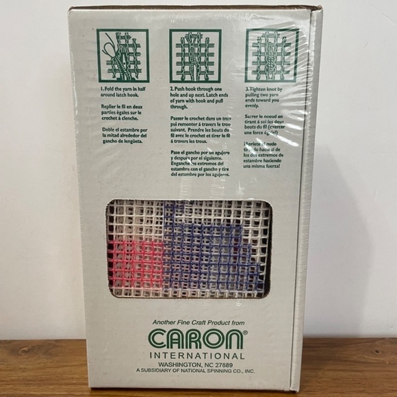 WonderArt Caron American Flag Latch hook Kit New Art# 4700 Made in USA - Picture 8 of 8